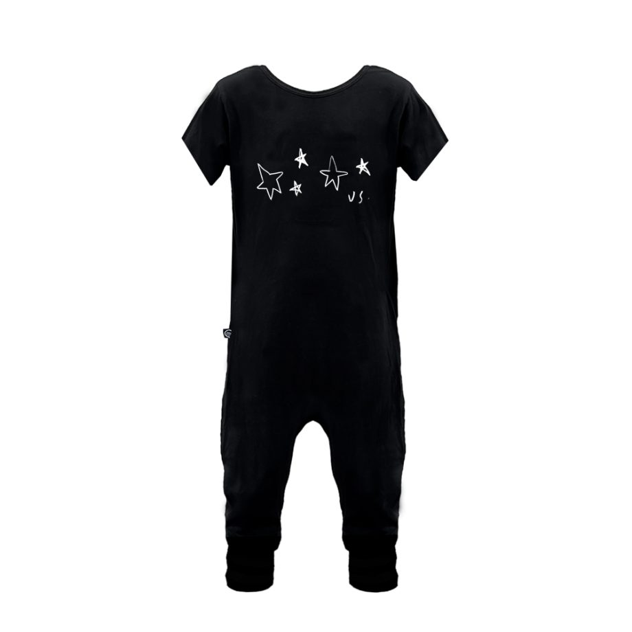 Enterizo negro para niños y niñas| Made of Stars - Imagen 3