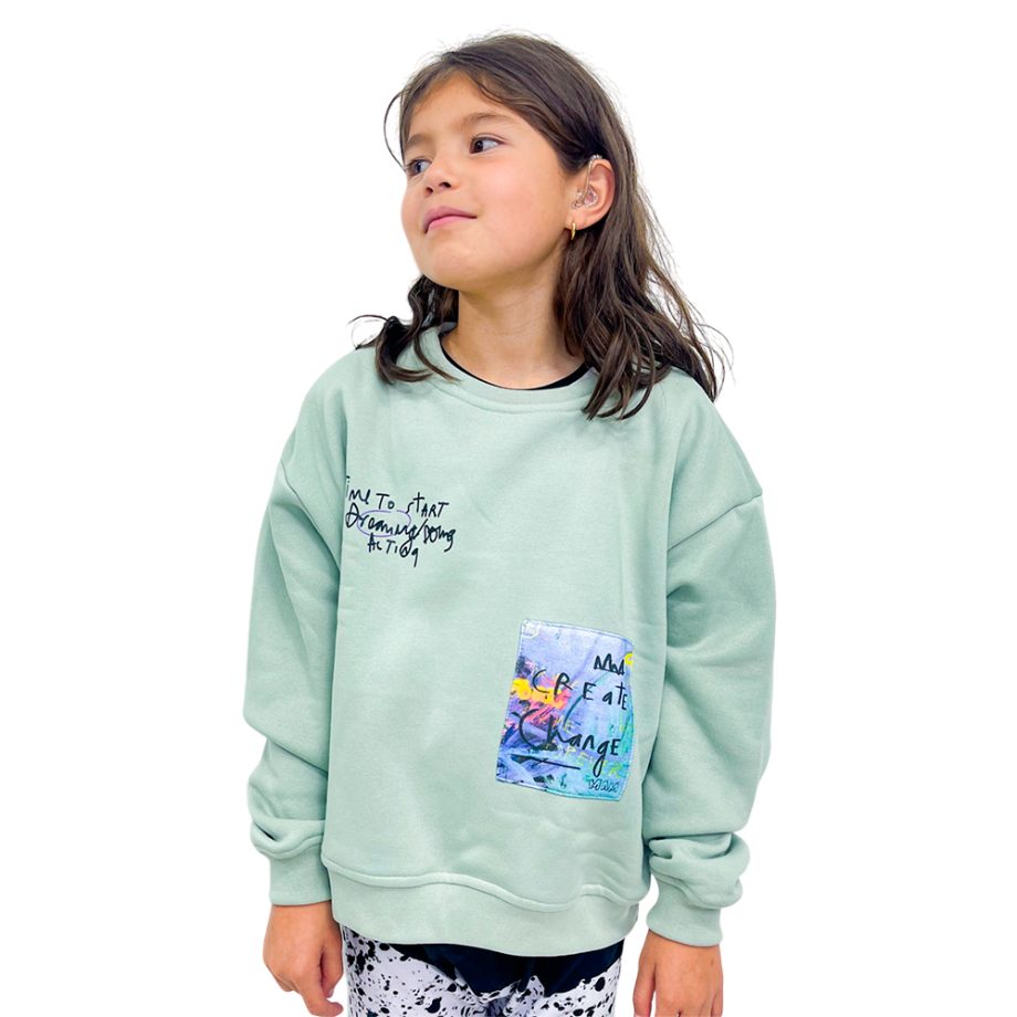 Saco cuello redondo para niñas y niños|  Create - Imagen 3